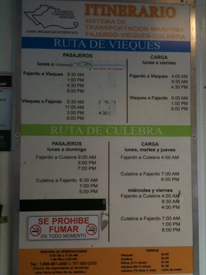 2013 Ferry Schedules